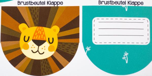 Tierbeutel Löwe by Käselotti Panel ca. 80cm 